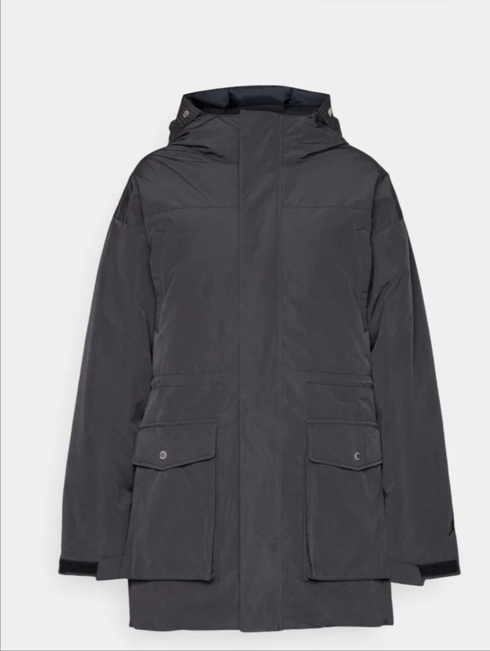New Nike Size Medium Loose Fit Dark Gray Hooded Coat Men's Women's